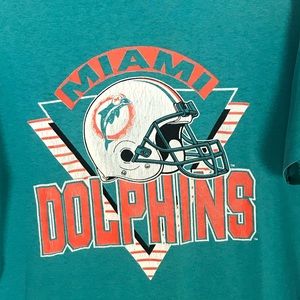 Vintage Miami Dolphins USA Made Shirt Single Stit